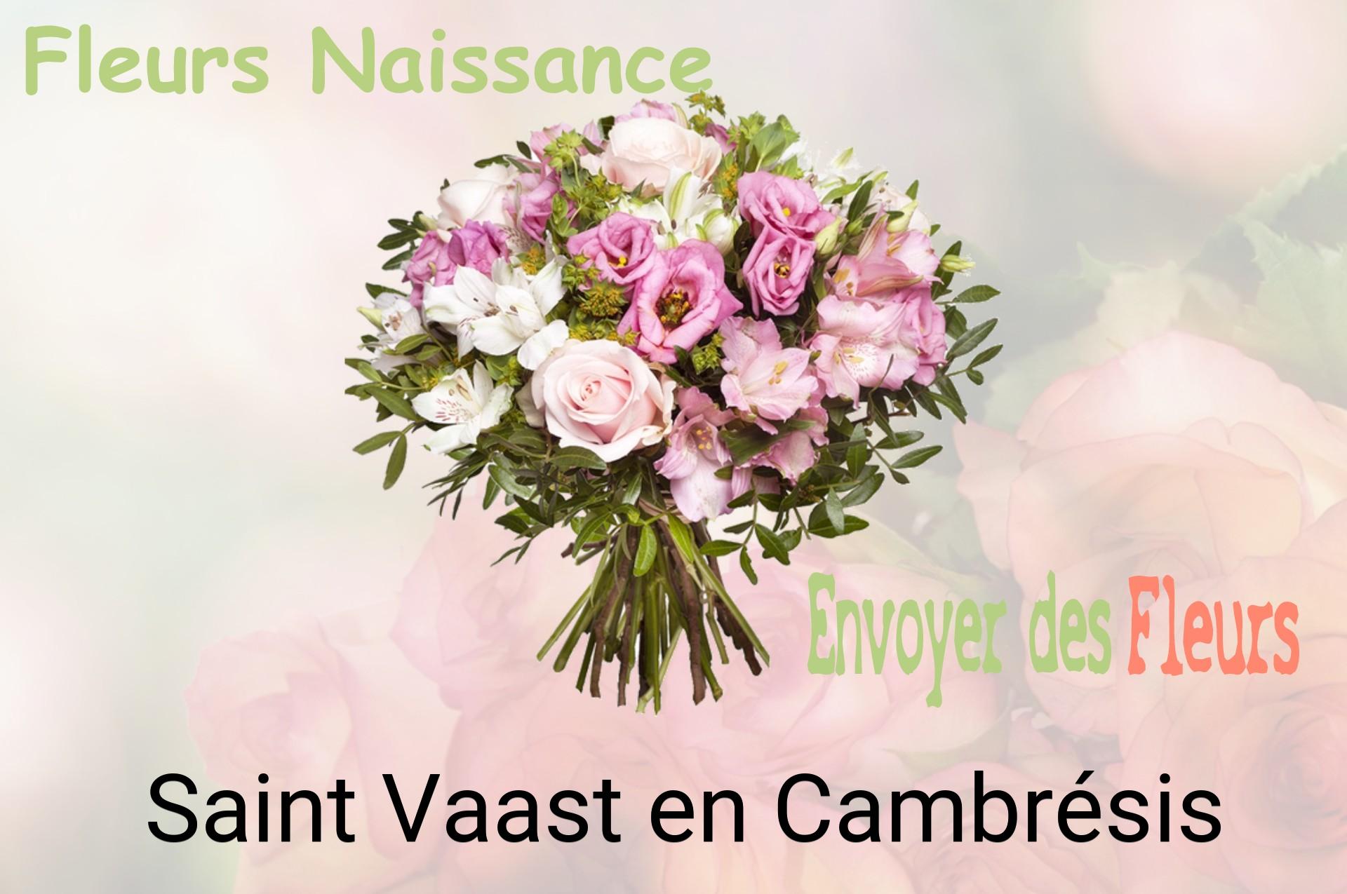 Bouquet de fleurs de naissance livré à Saint-Vaast-en-Cambrésis